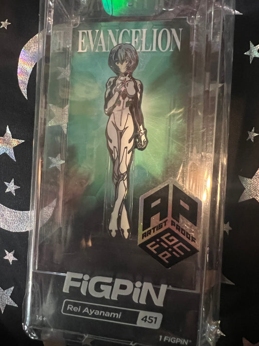 FiGPiN Rei Ayanami #451 AP ARTIST PROOF Evangelion Metal Pin