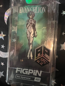 FiGPiN Rei Ayanami #451 AP ARTIST PROOF Evangelion Metal Pin