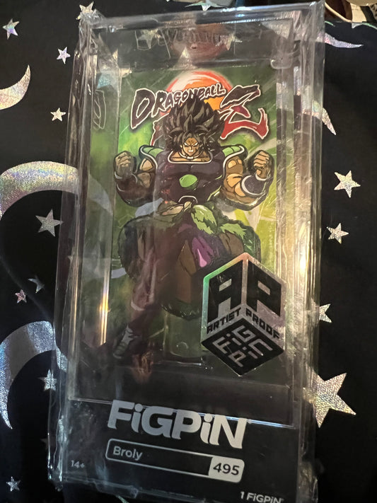 FiGPiN Broly #495 AP ARTIST PROOF Dragonball Fighter Z Metal Pin