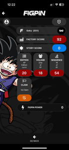 FiGPiN Goku #551 AP ARTIST PROOF Dragonball Metal Pin