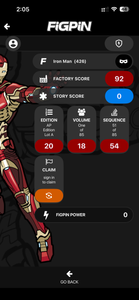 Disney Marvel Avengers Iron Man FiGPiN #426 Square Enix AP Artist Proof