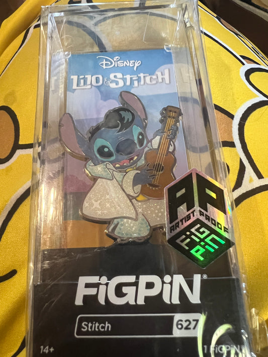 Disney FiGPiN Lilo and Stitch Elvis Stitch Pin #627 Locked Artist Proof Ap