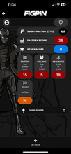 Load image into Gallery viewer, FiGPiN #316 Marvel Spider-Man Noir Locked
