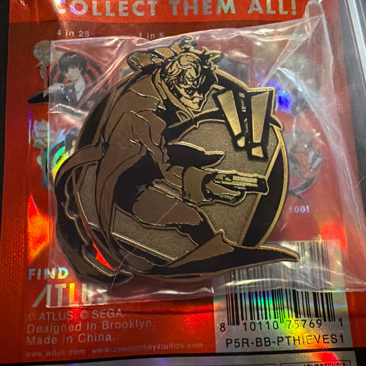 Persona 5 Antique Gold Joker  Pin The Phantom Thieves Part 1 Blind Zen Monkey