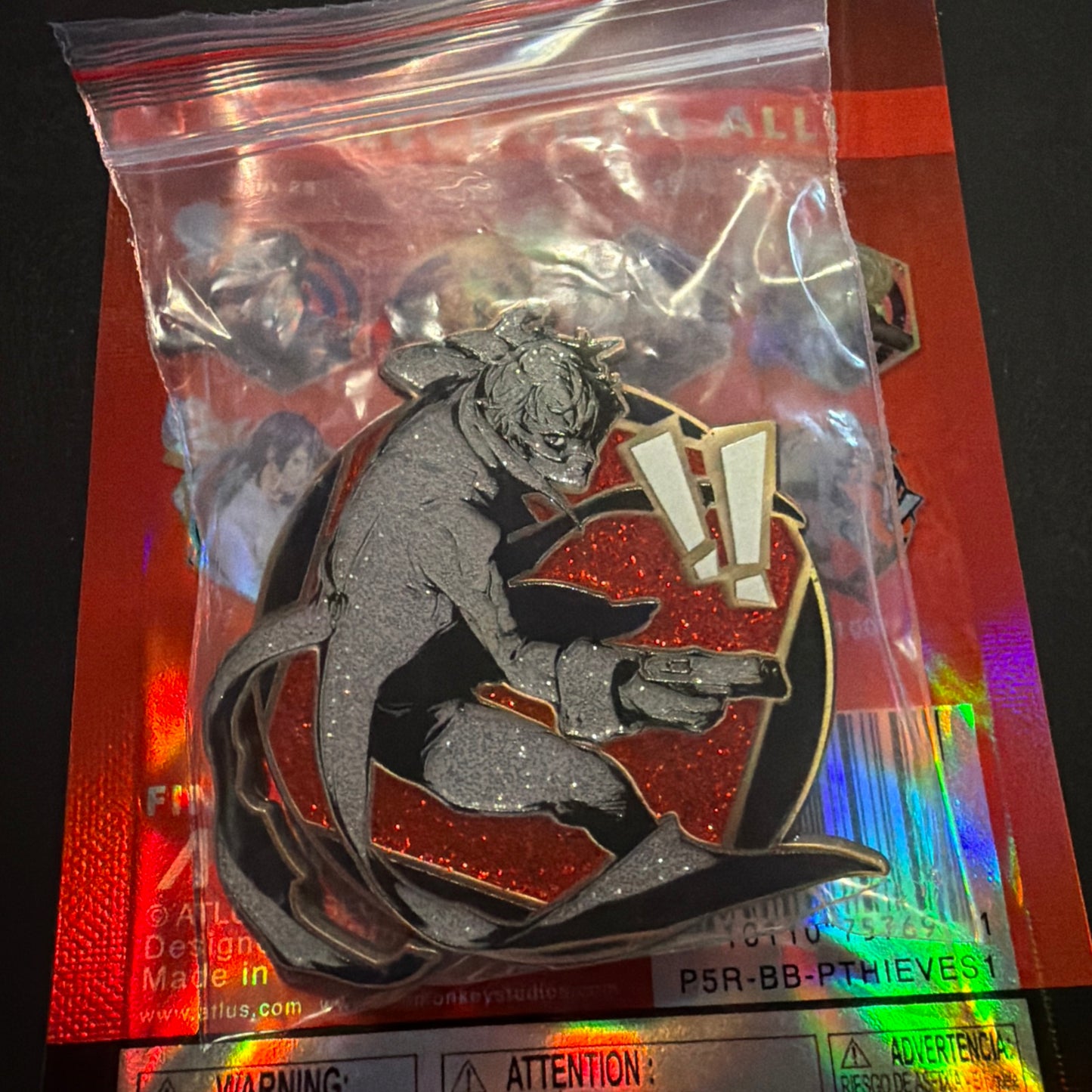Persona 5  Glitter Joker Pin The Phantom Thieves Part 1 Blind Zen Monkey