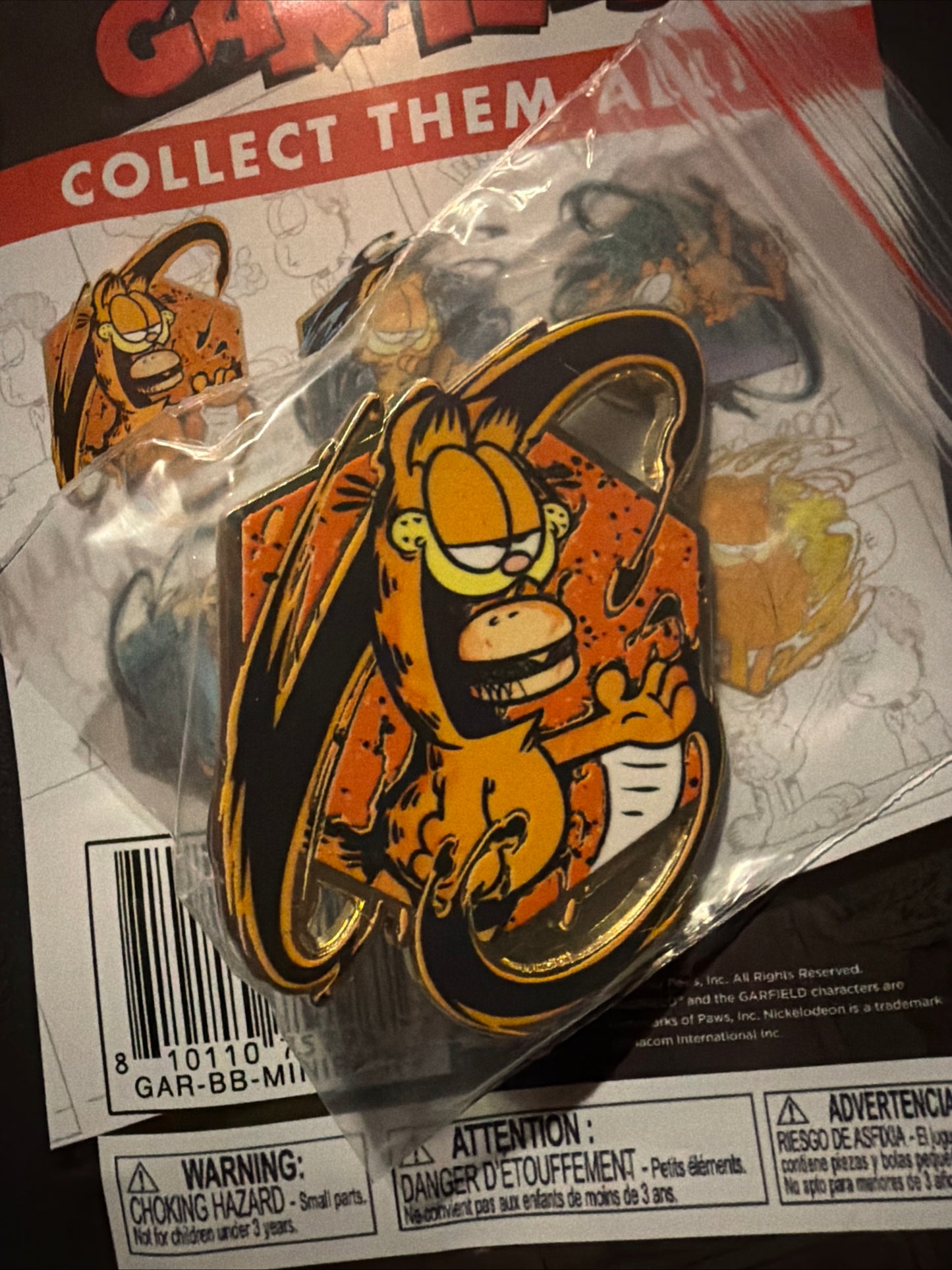 Garfield Eating Burgers Enamel Pin Blind Bag Series Official Mystery Zen Monkey