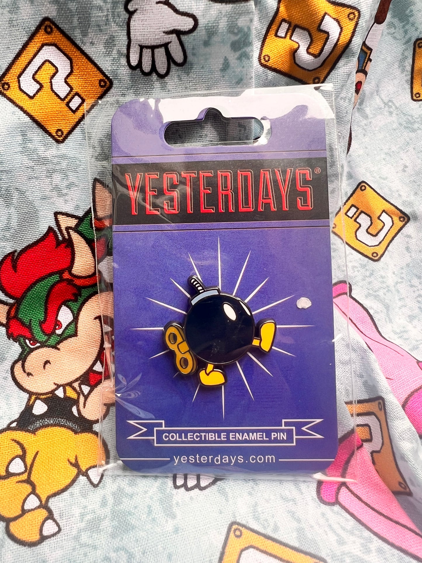 Yesterday's Walking Time Bomb Nintendo Enamel Pin