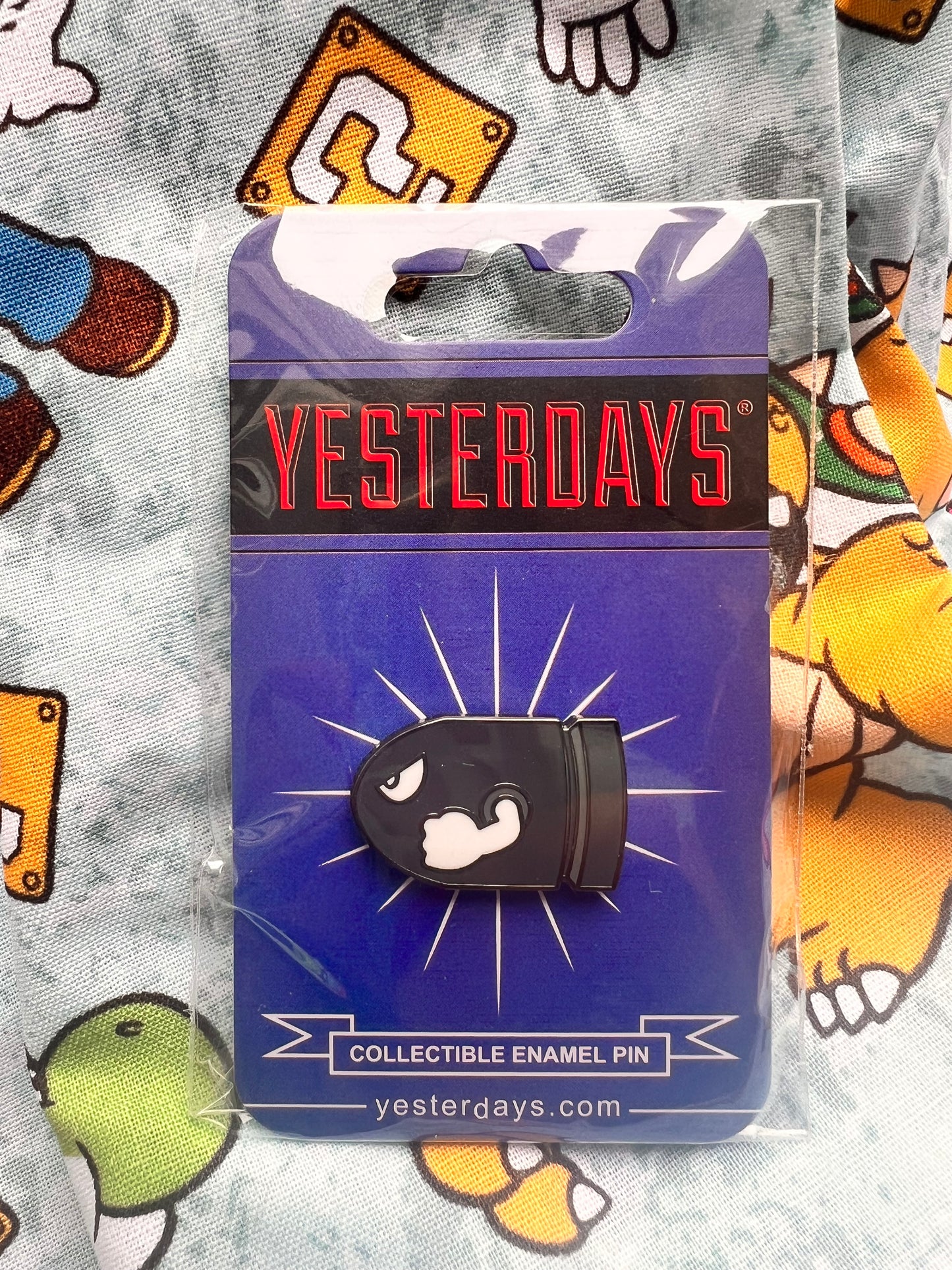 Yesterday's Flying Bullet Nintendo Enamel Pin
