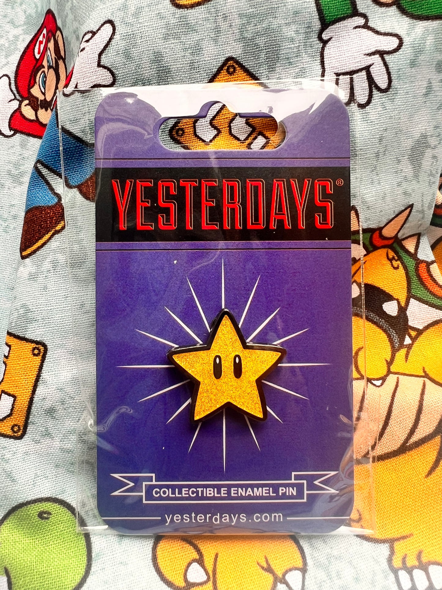Yesterday's Super Star Nintendo Enamel Pin