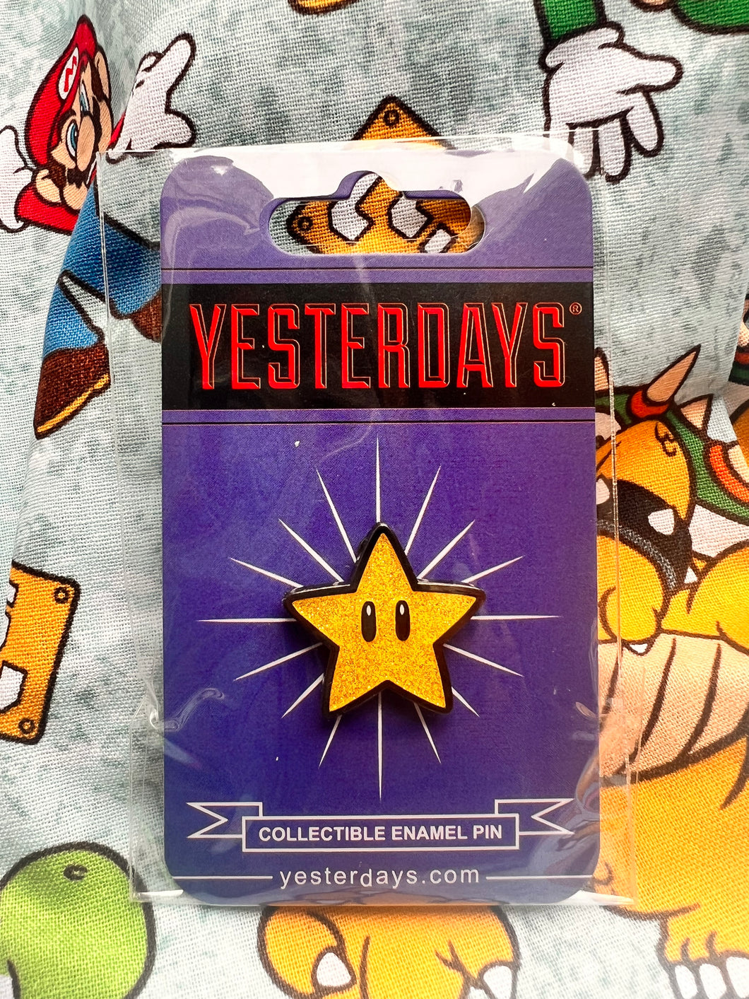 Yesterday's Super Star Nintendo Enamel Pin