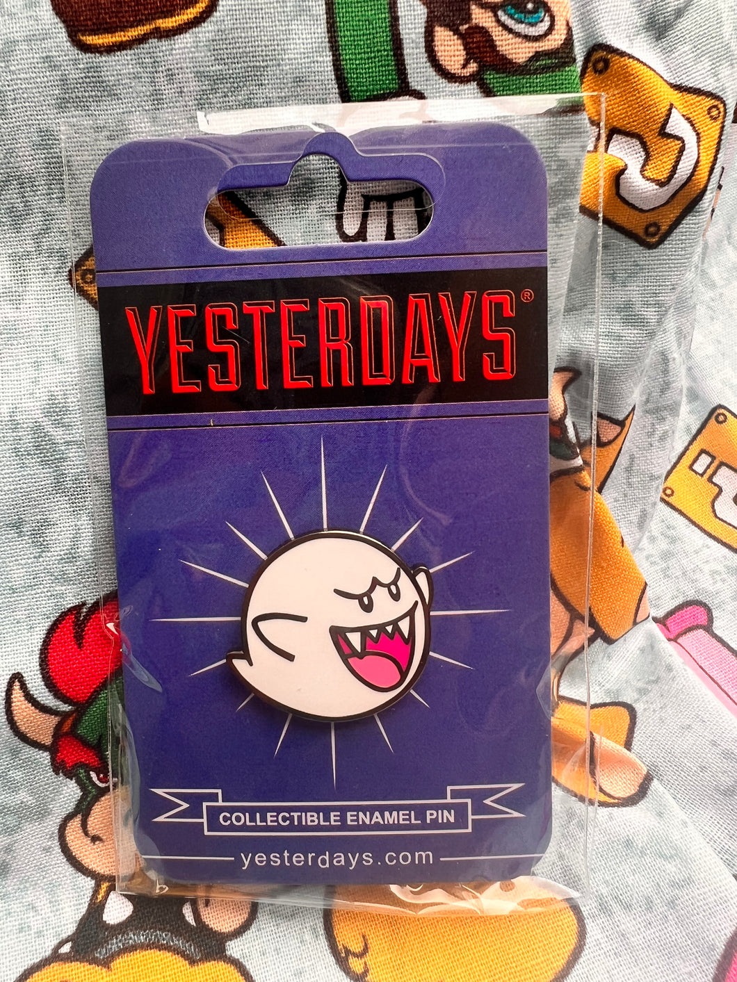Yesterday's Boo Ghost Nintendo Enamel Pin