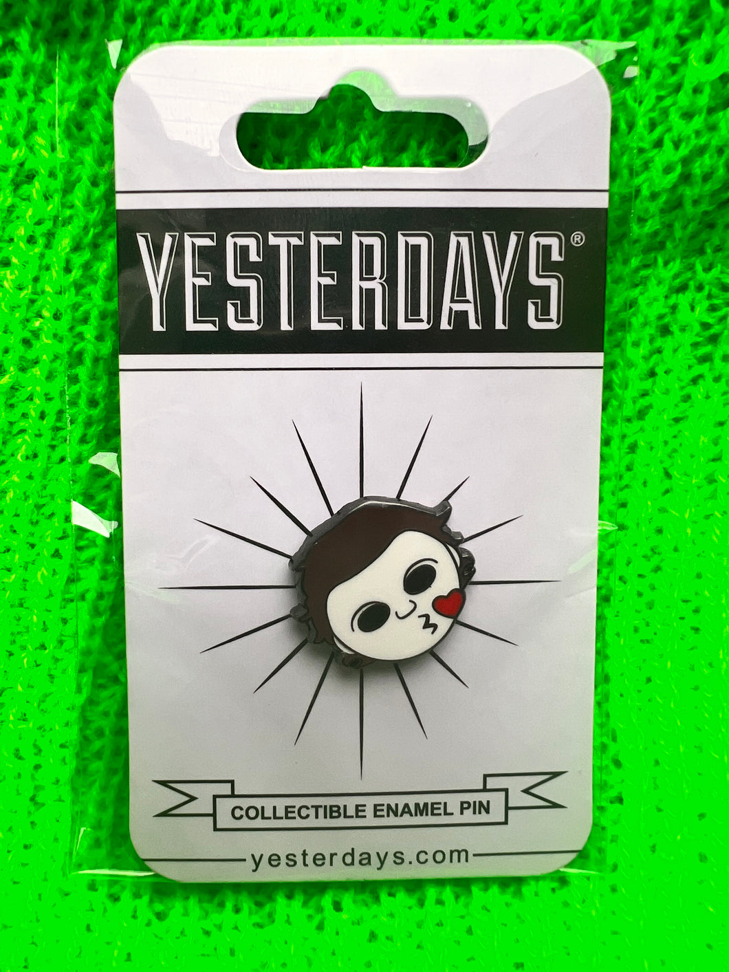 Yesterday's Horror Emoji  Michael Enamel Pin
