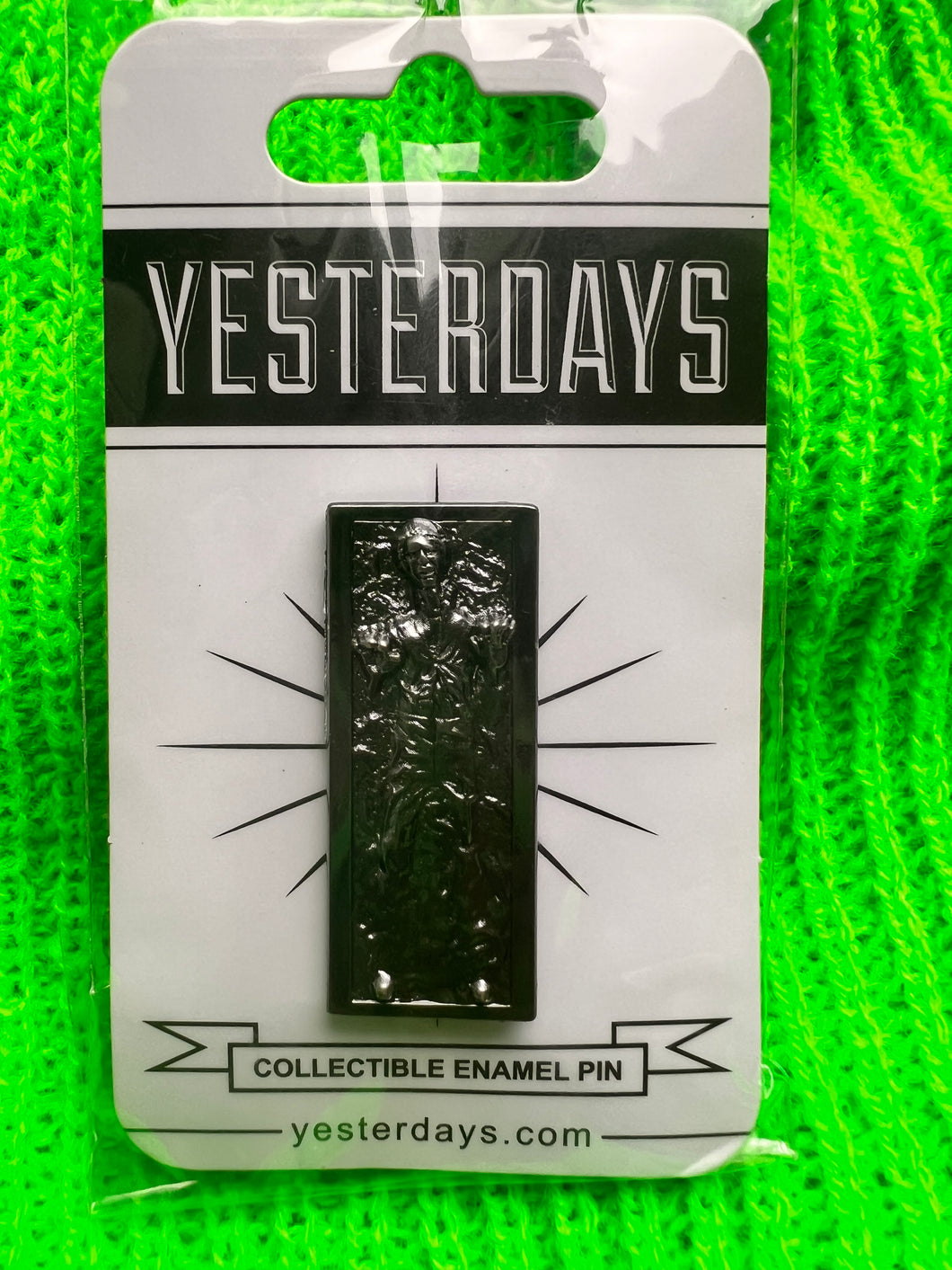 Yesterday's Carbonite Han Solo Enamel Pin