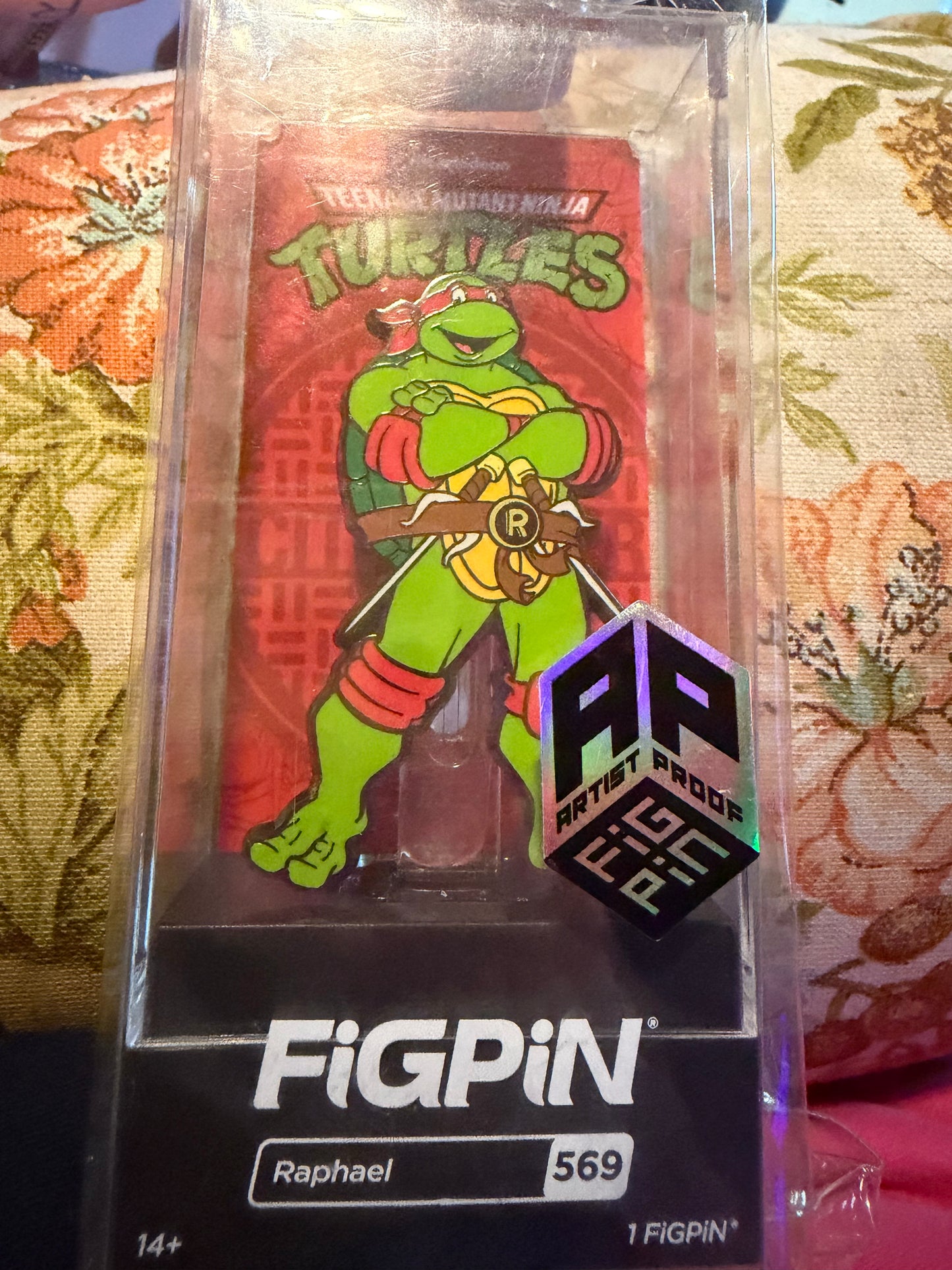 FiGPiN Raphael Teenage Mutant Ninja Turtles #569 Glitch Artist PROOF AP Pin