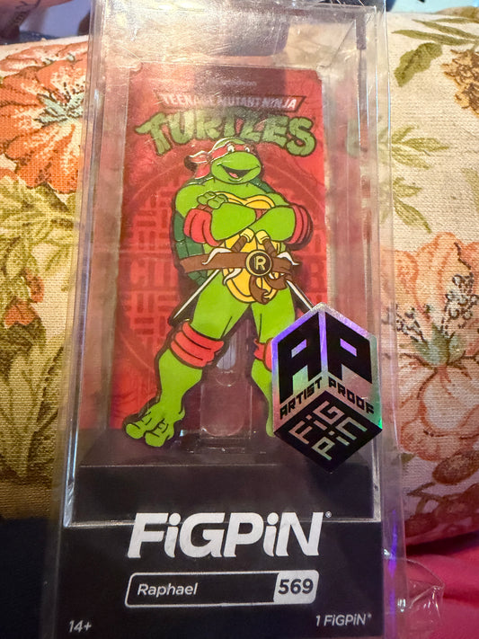 FiGPiN Raphael Teenage Mutant Ninja Turtles #569 Glitch Artist PROOF AP Pin