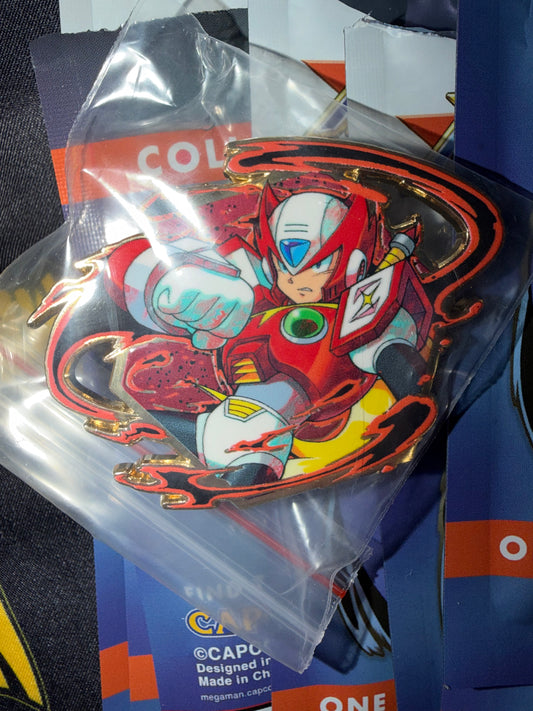 Megaman X Zen Monkey Zero Blind Bag Pin - New Rockman Face Badge Lapel