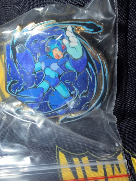 Megaman X Zen Monkey Studios Blind Bag Pin - New Rockman Buster Badge Lapel