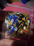 Sonic And Shadow The Hedgehog Enamel Pin Speed Stamp Blind Bag Series Rare Badge
