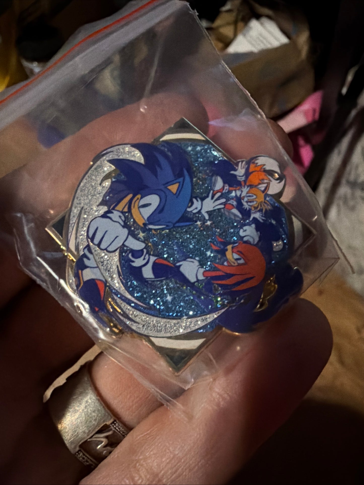 Sonic The Hedgehog Speed Stamp Premium Pin Series Zen Monkey Studios 2-Inch Pin