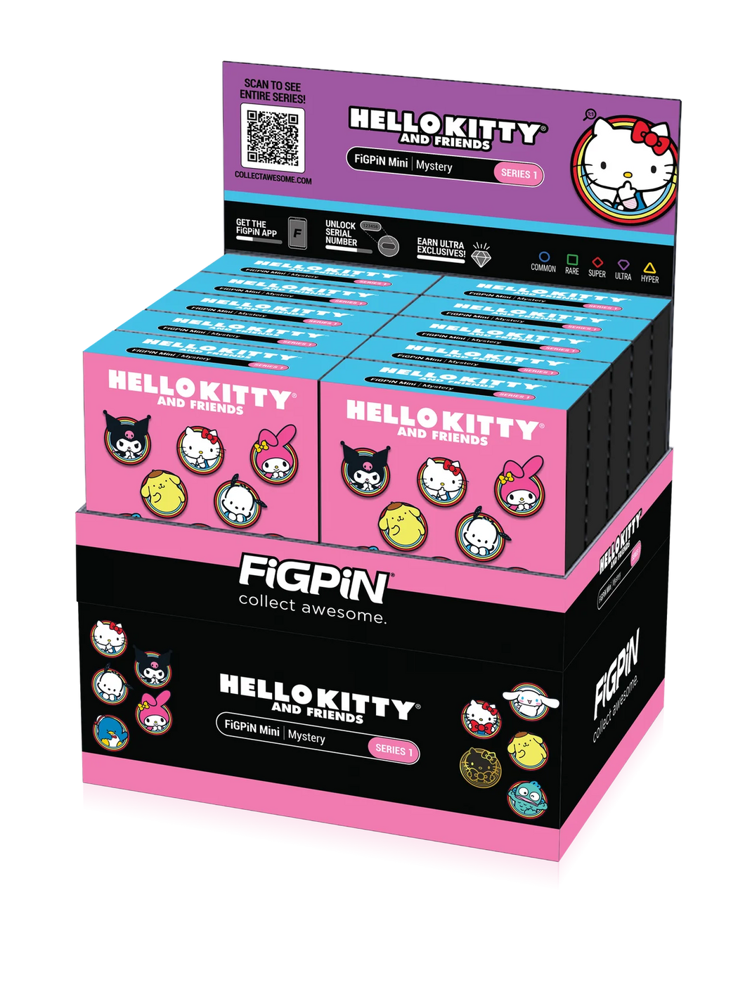 Hello Kitty FiGPiN Mystery Minis Sealed Case of 10