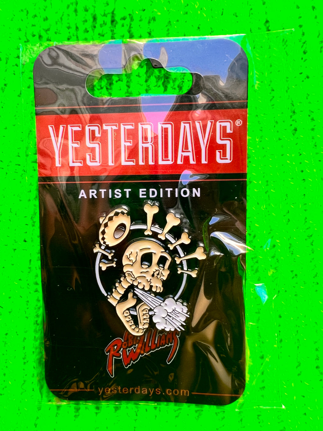 Yesterday's ENCHILADAS DE AMORE (BONES) ENAMEL PIN BY ROBERT WILLIAMS Enamel Pin