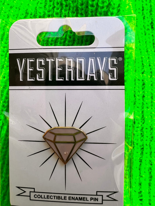 Yesterday's Pink Diamond Enamel Pin
