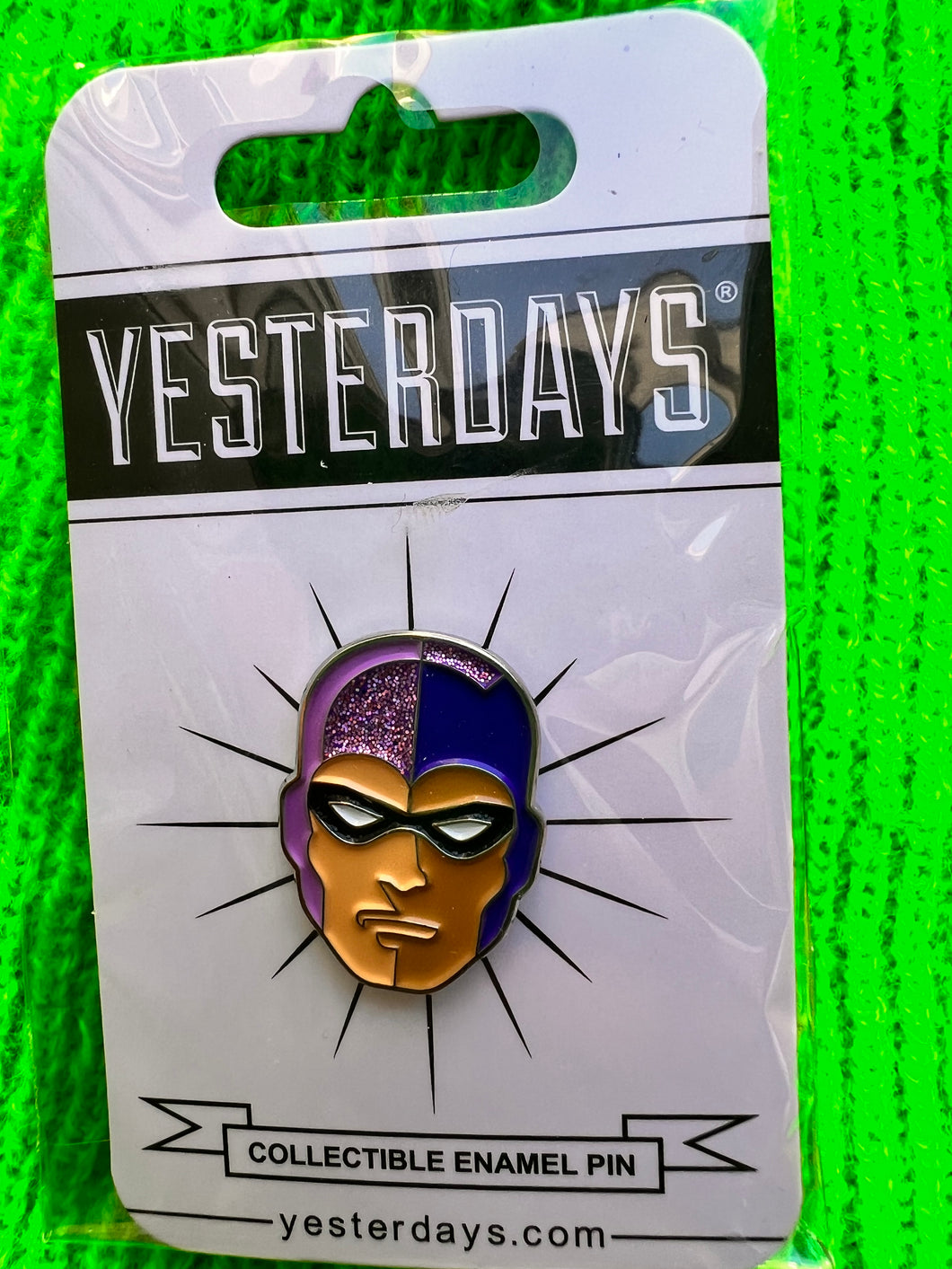 Yesterday's The Walking Ghost Glitter Variant by Tom Whalen Enamel Pin