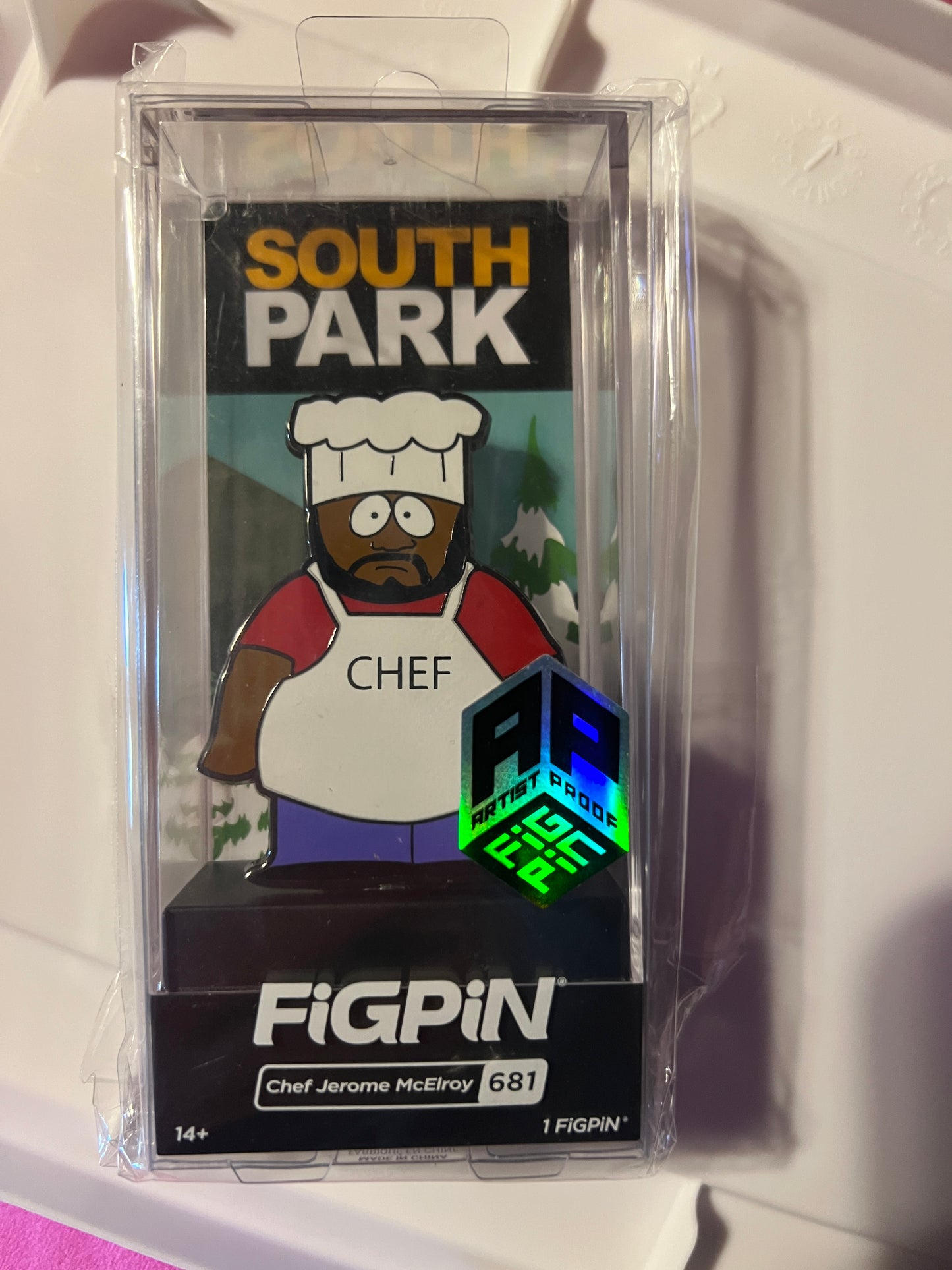 Ap Artist Proof FIGPIN South Park Chef Jerome McElroy Pin #681