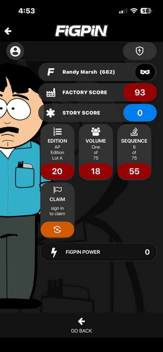 Ap Artist Proof FiGPiN Randy Marsh 682