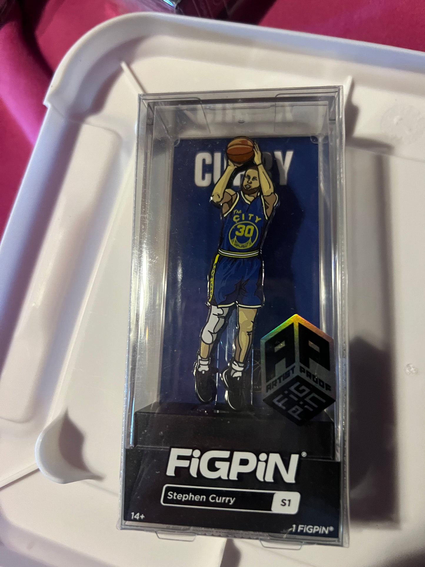 Ap Artist Proof FiGPiN NBA Stephen Curry Golden State Warriors Pin #S1