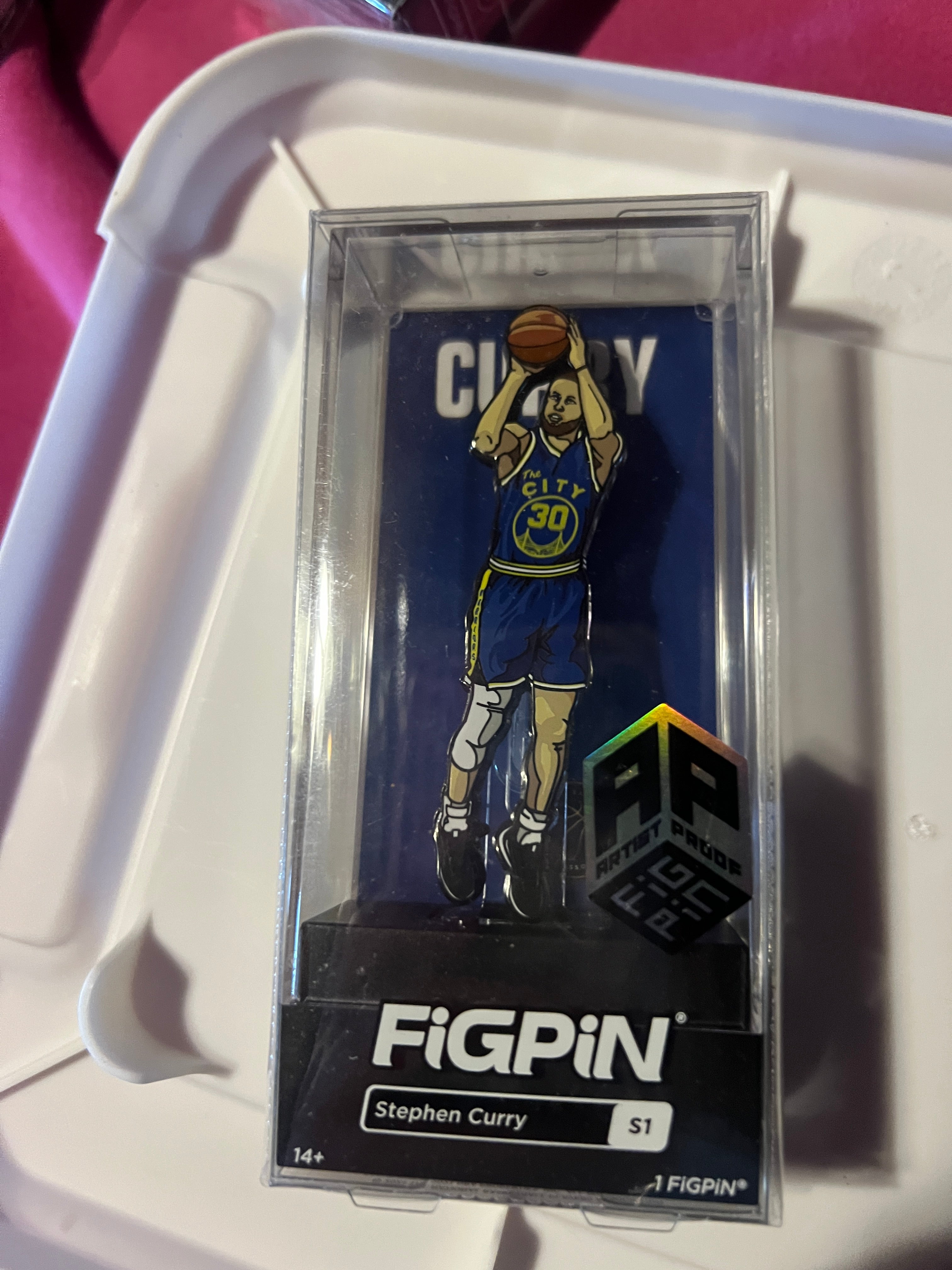 Ap Artist Proof FiGPiN NBA Stephen Curry Golden State Warriors Pin #S1