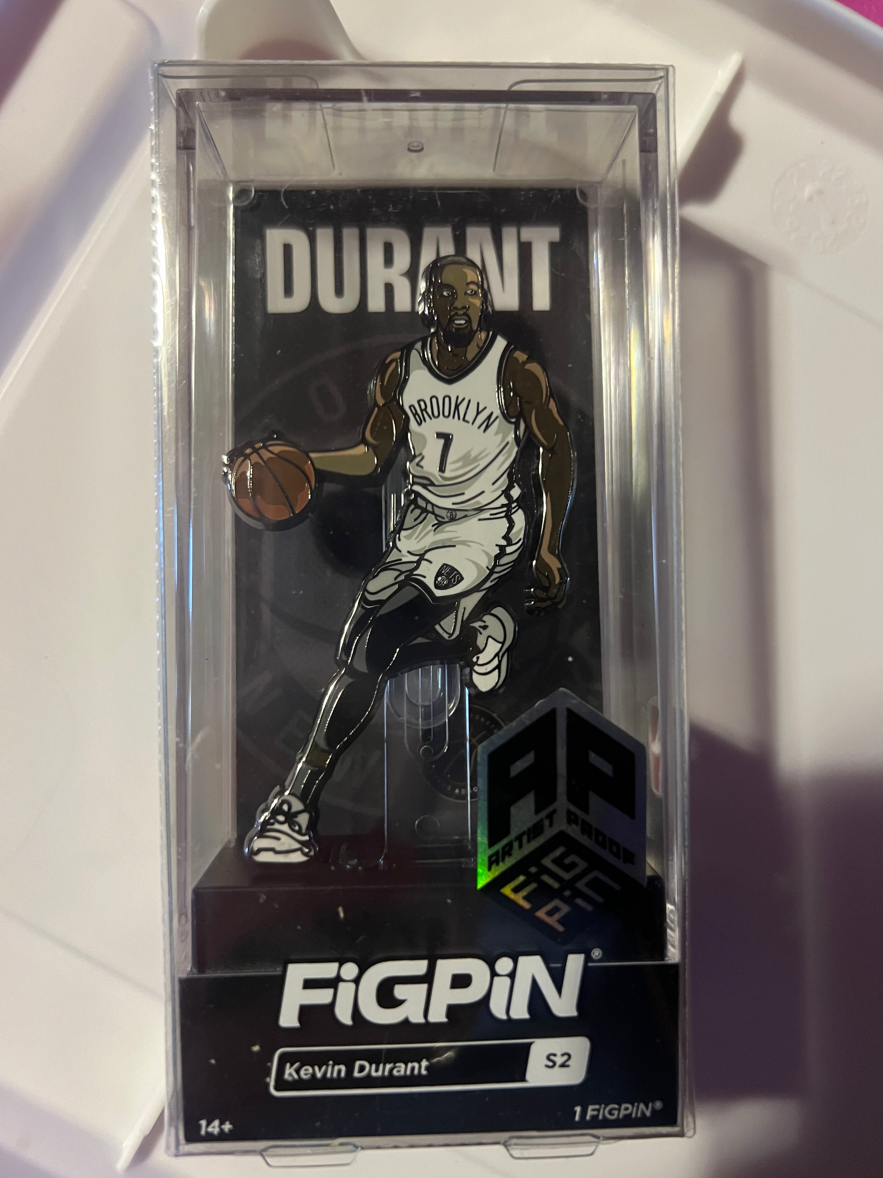 Ap Artist Proof FiGPiN NBA Kevin Durant Brooklyn Nets #S2