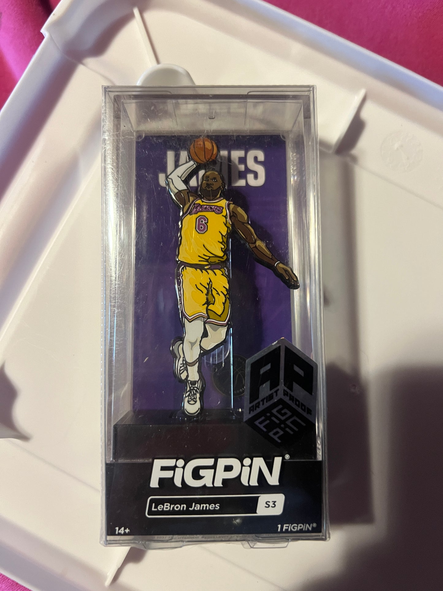 Ap Artist Proof FiGPiN NBA LeBron James Lakers Pin #S3
