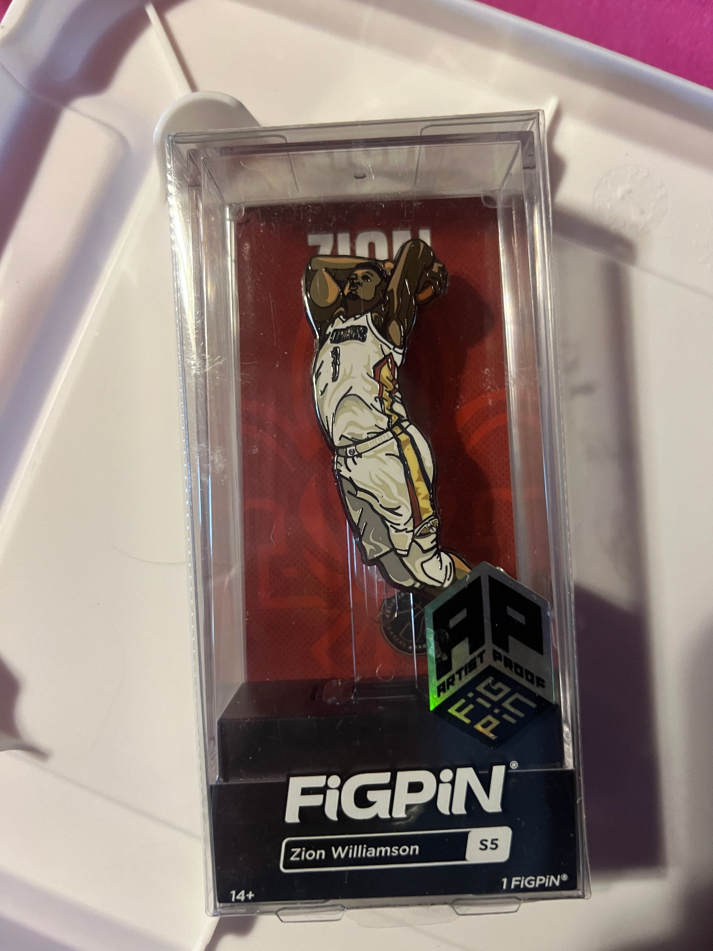 Ap Artist Proof FiGPiN NBA Zion Williamson New Orleans Pelicans Pin #S5