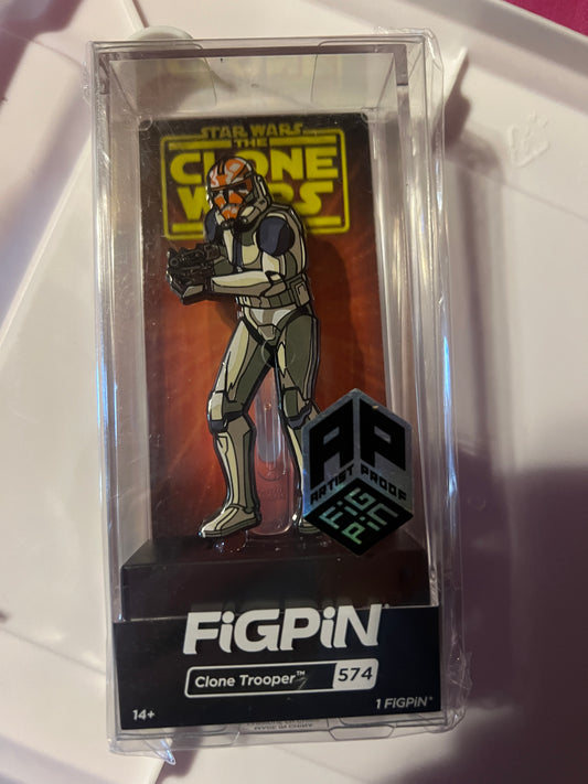 Ap Artist Proof Star Wars the Clone Wars FIGPIN Clone Trooper #574