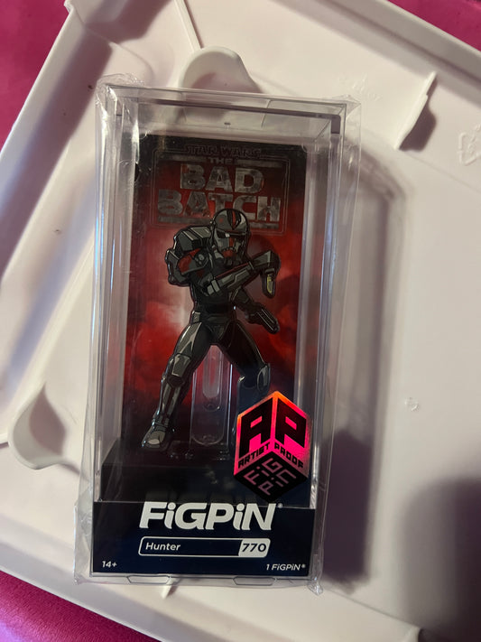 FiGPiN Hunter #770 AP ARTIST PROOF Star Wars Bad Batch Metal Pin