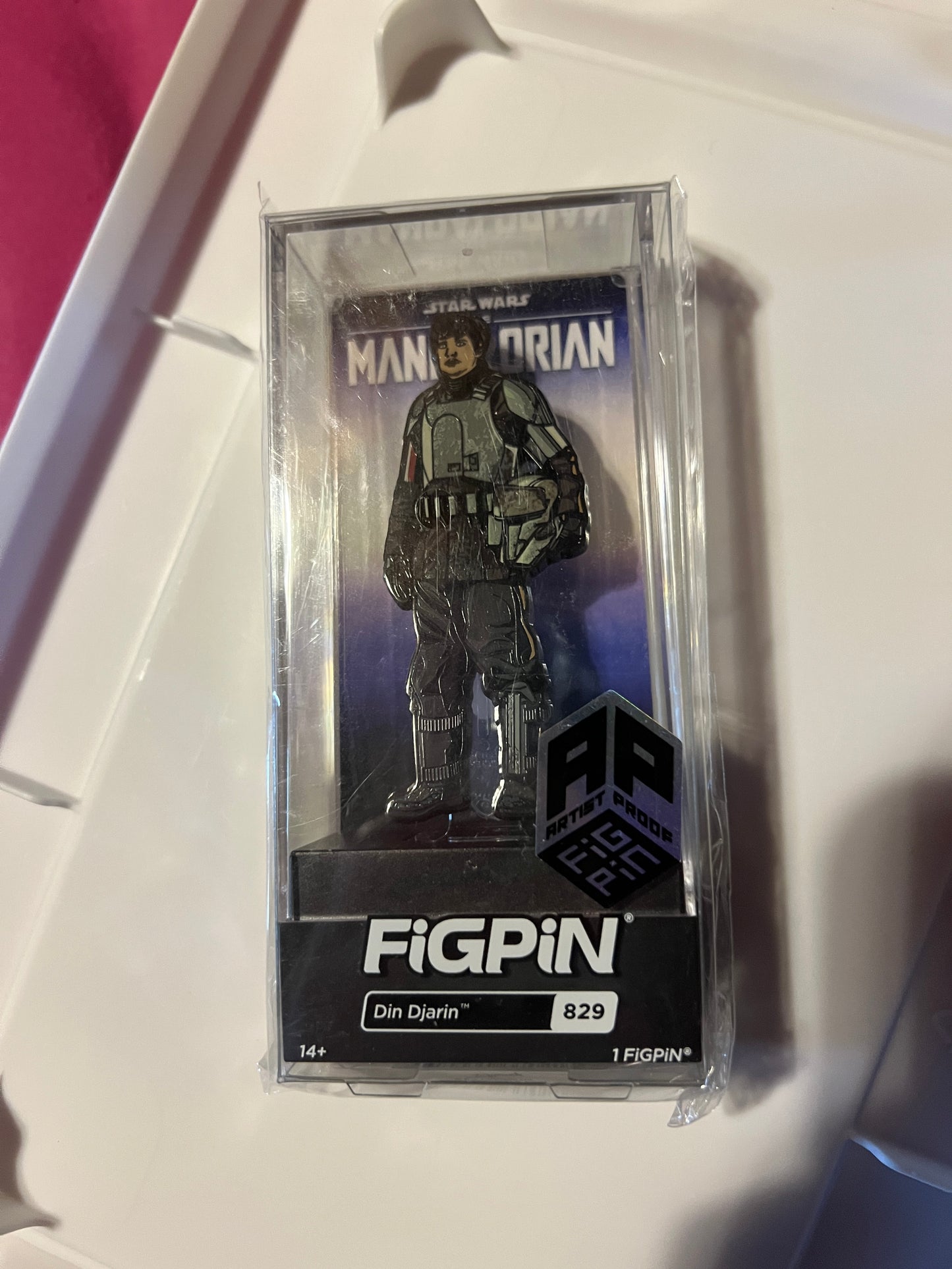 FiGPiN Din Djarin #829 AP ARTIST PROOF Star Wars Metal Pin