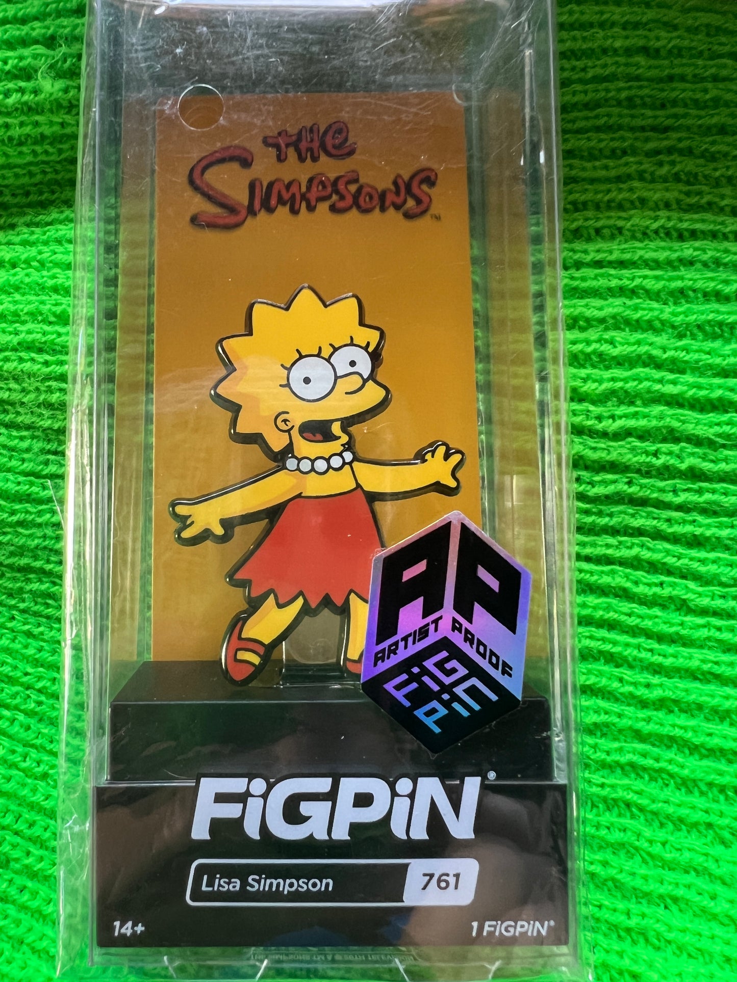 Ap Artist Proof FiGPiN The Simpsons Lisa Simpson #761 Enamel Pin Collectible