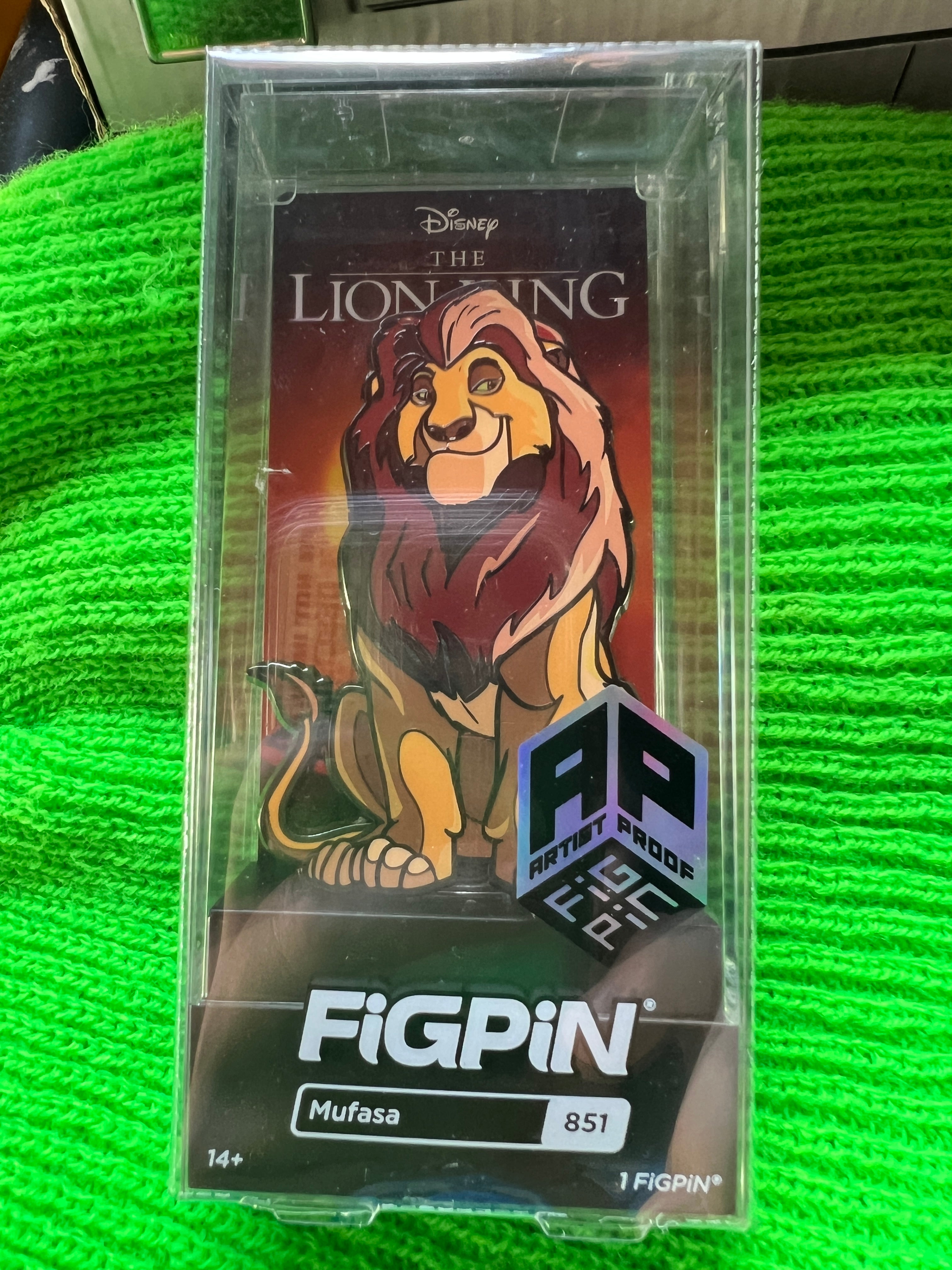 Ap Artist Proof FiGPiN Disney The Lion King Mufasa #851 Collectible Pin