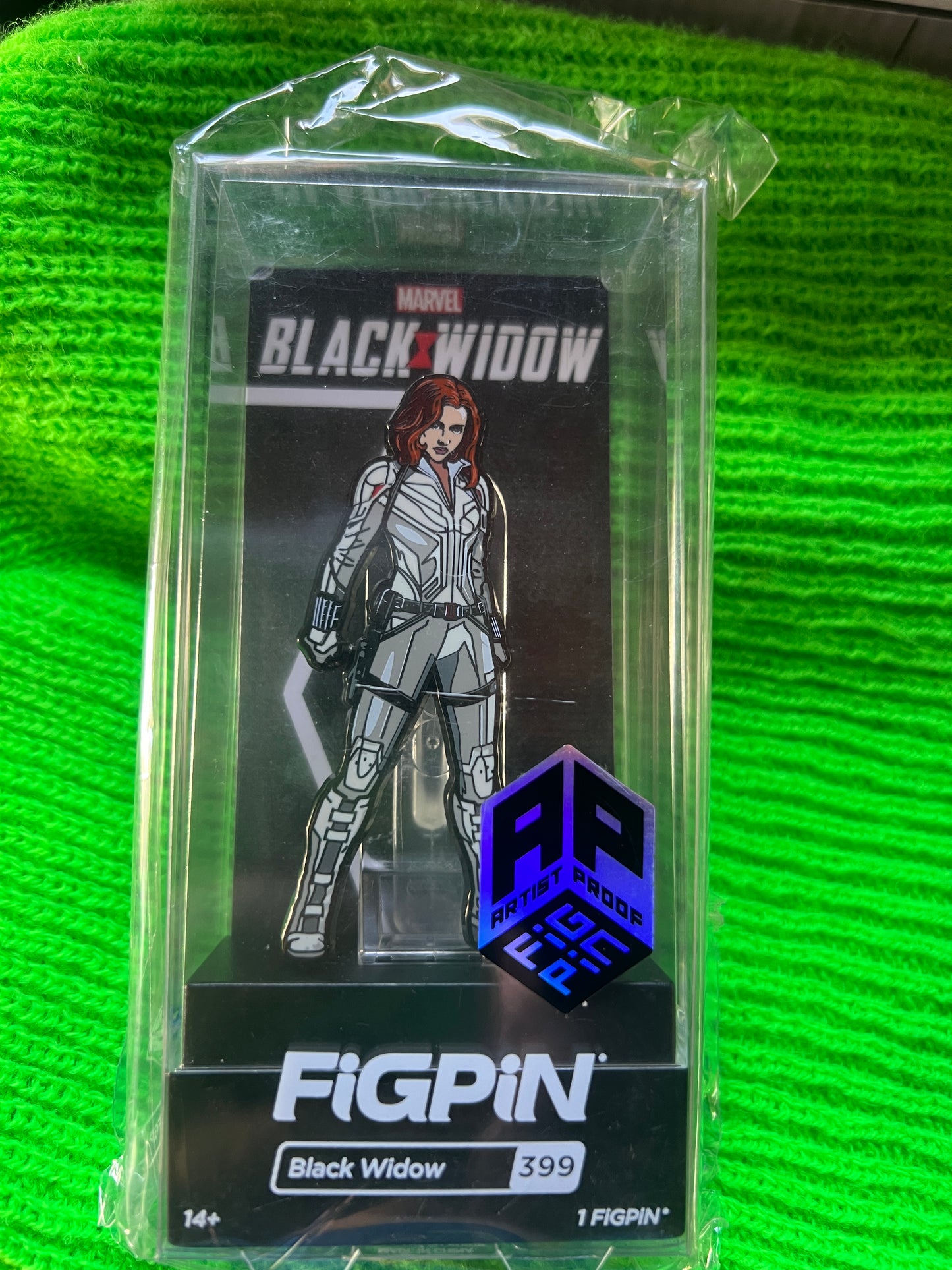 FiGPiN Disney Marvel Chase #399 AP ARTIST PROOF Black Widow Metal Pin