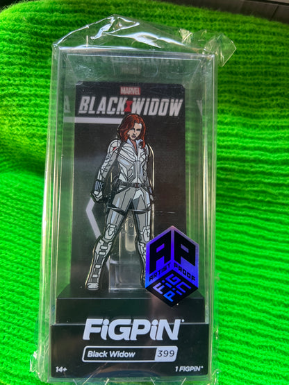 FiGPiN Disney Marvel Chase #399 AP ARTIST PROOF Black Widow Metal Pin