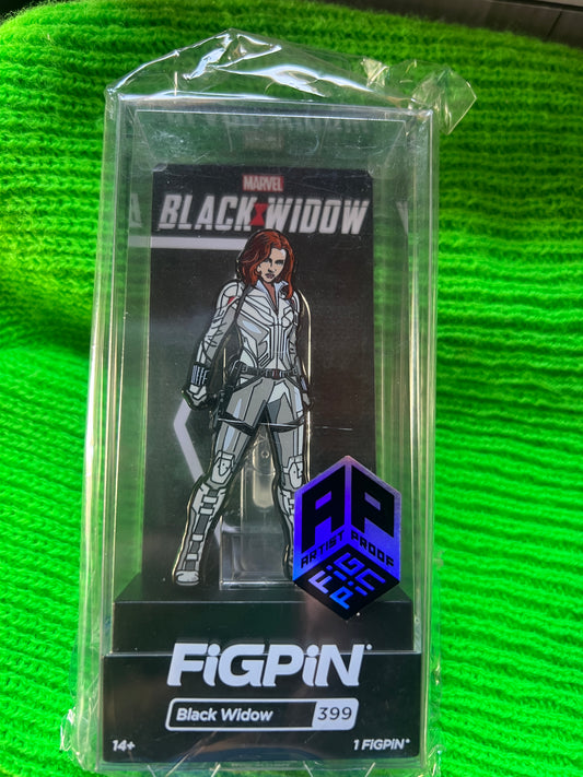 FiGPiN Disney Marvel Chase #399 AP ARTIST PROOF Black Widow Metal Pin