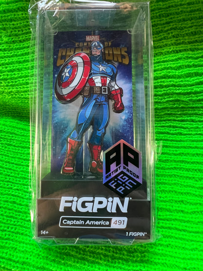 Ap Artist Proof Marvel Comics Contest of Champions Collectible FiGPiN Captain America #491