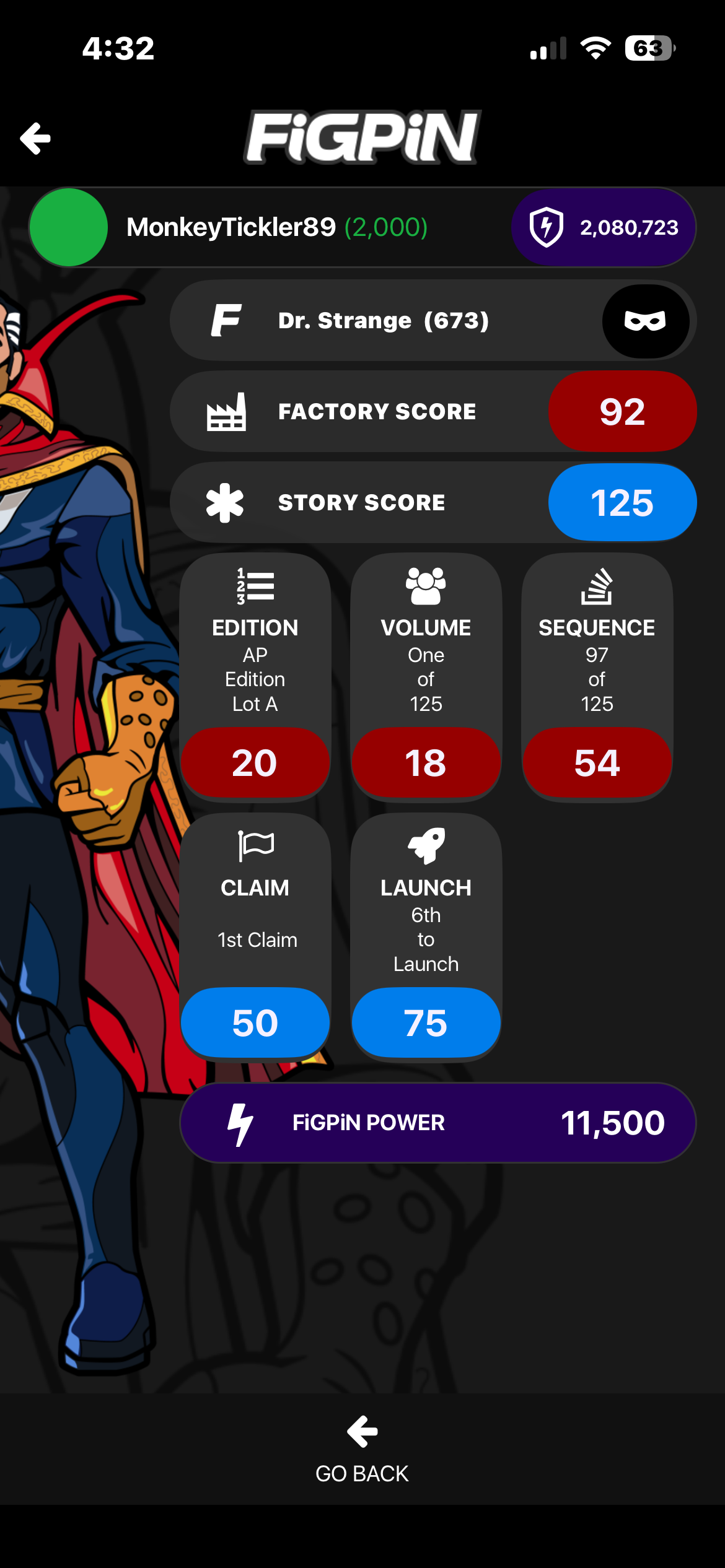 Ap Artist Proof FIGPIN Collectible Enamel Pin LOCKED MARVEL Contest of Champions Dr. Strange 673 Unlocked