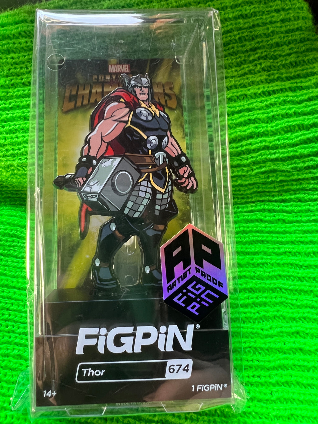 Ap Artist Proof FiGPiN Marvel Contest Of Champions Thor #674 Unlocked