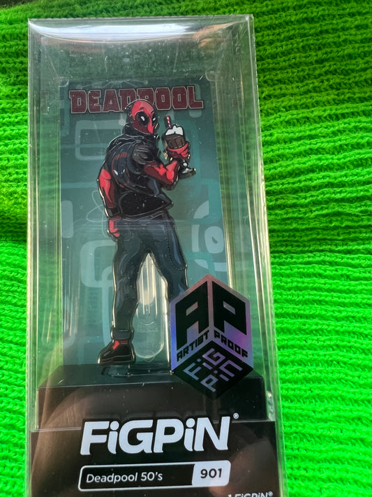 Marvel Deadpool 50's #901 FiGPiN AP Artist Proof Locked New Sealed
