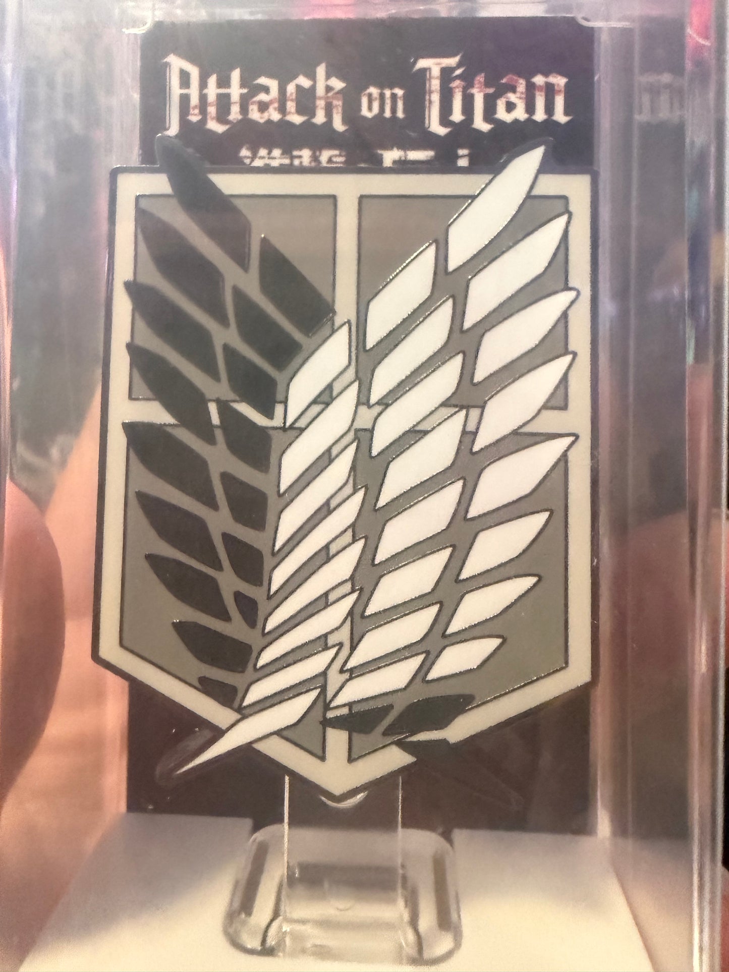 FiGPiN The Scout Crest (1284): Attack on Titan Grayscale Limited Edition Pin