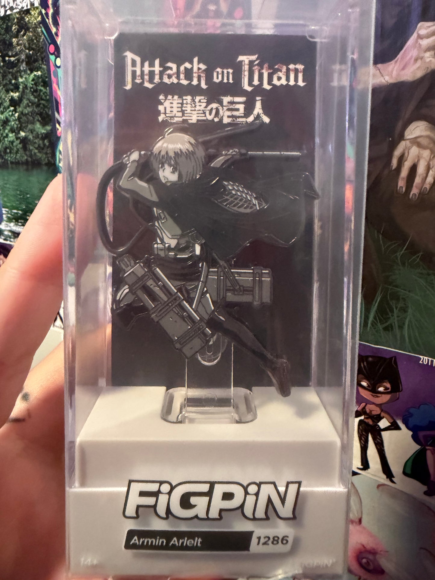 FiGPiN Armin Arlert (1286): Attack on Titan Grayscale Limited Edition Pin