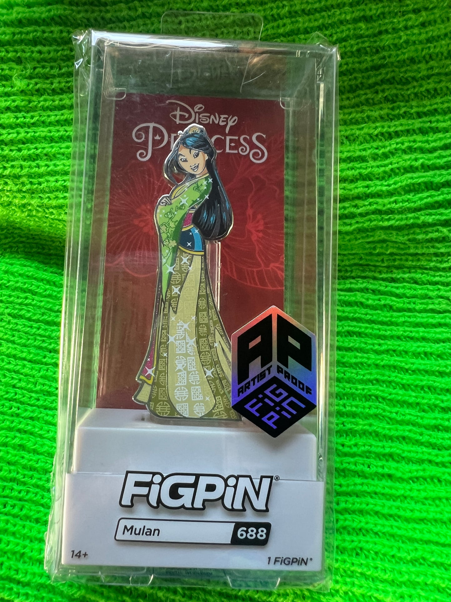 FiGPiN Disney Princess #688 Mulan Ap ARTIST PROOF Metal Pin