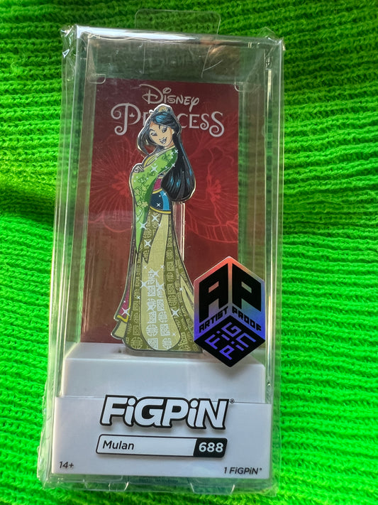 FiGPiN Disney Princess #688 Mulan Ap ARTIST PROOF Metal Pin